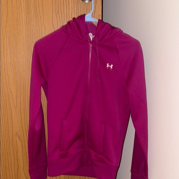 Under Armour Sweaters - Under Armour Magenta Zip-Up Hoodie